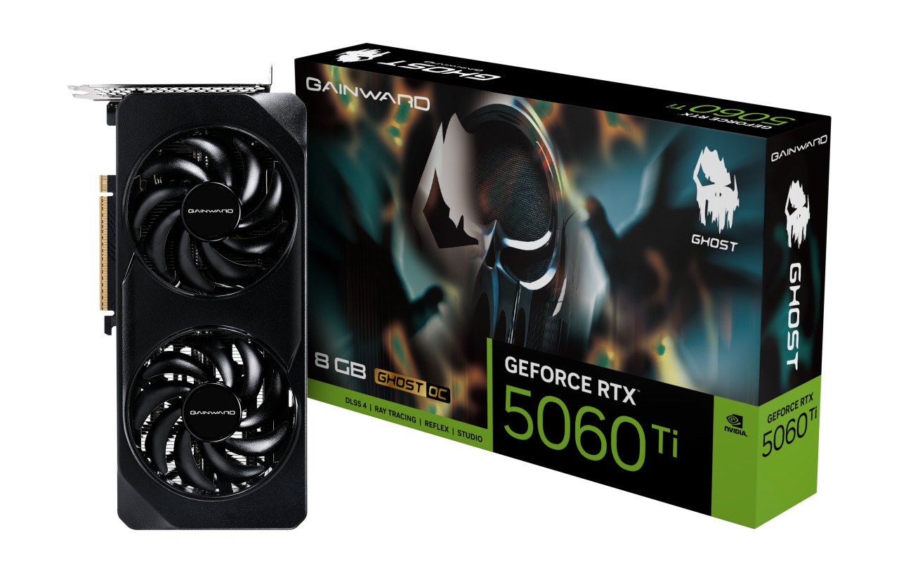 GAINWARD GeForce RTX 5060 Ti Ghost OC 8GB GDDR7 Grafikkarte HDMI/3xDP