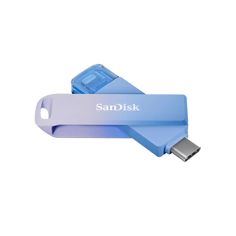 Drive günstig Kaufen-SanDisk Creator Phone Drive 256 GB USB 3.2 Gen 1 Lightning USB-Stick Blau. SanDisk Creator Phone Drive 256 GB USB 3.2 Gen 1 Lightning USB-Stick Blau <![CDATA[• USB Type-C und Lightning - Anschluß • Schnittstelle: USB 3.2 Gen 1 • optimal für mobile Geräte 