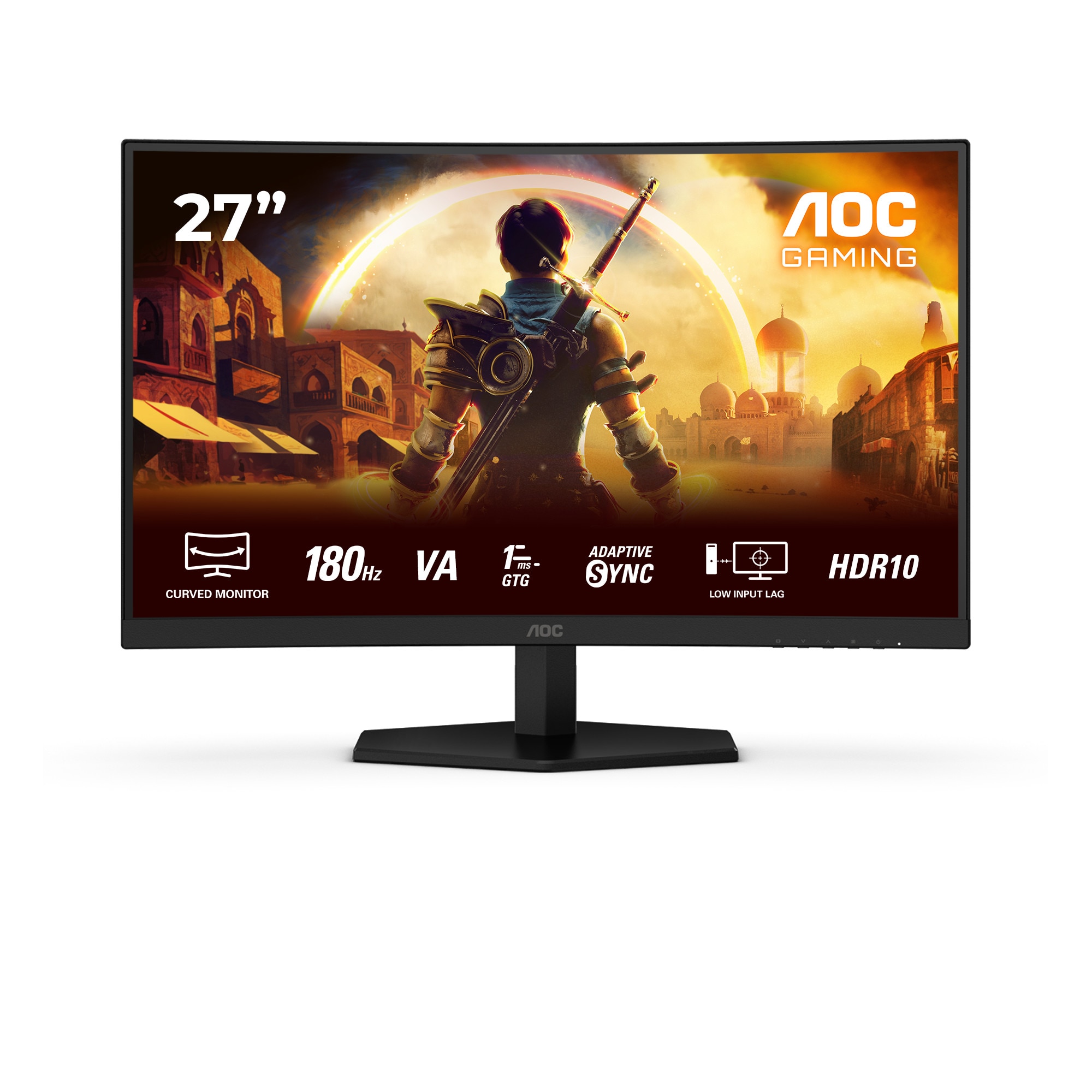 AOC C27G42E 27 Zoll Full HD Fast VA Panel 16:9 180 Hz Curved Gaming Monitor