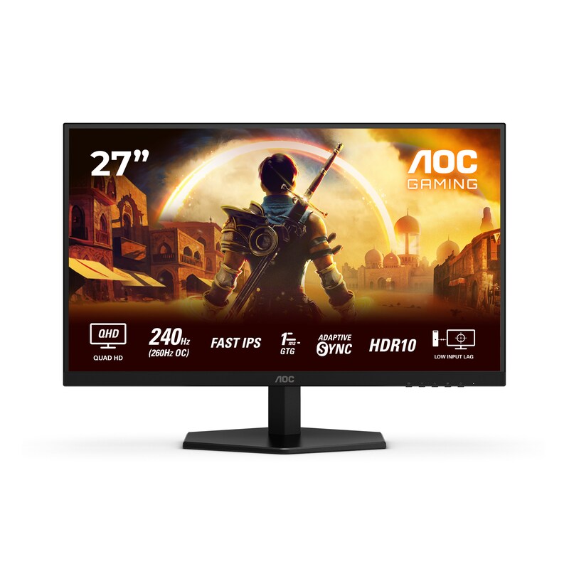 AOC Q27G42ZE 27 Zoll Gaming Monitor - QHD 2560x1440 - 240Hz - 1ms (MPRT) - IPS Panel - HDR10 - HDMI/DP