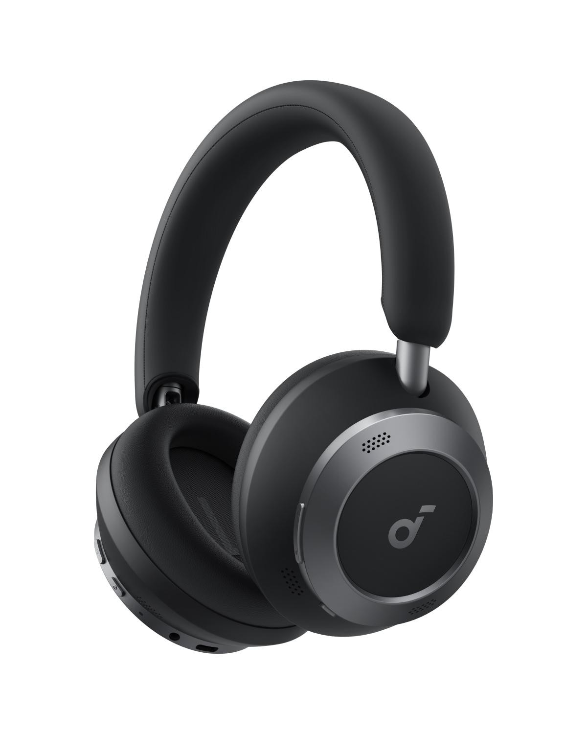 soundcore Space One Pro True-Wireless Over-Ear Bluetooth-Kopfhörer schwarz mit Schutzhülle
