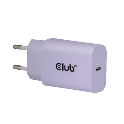 Club 3D USB-C PD3.0 Ladegerät 30 Watt 2 Stück lila