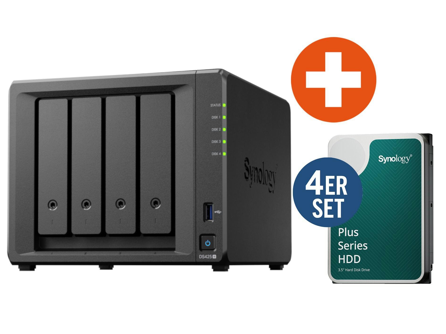Synology Ds425+ Nas System 4-Bay 64 Tb Inkl. 4X 16 Tb Hdd Hat3310-16T Ds425+ 4X Hat3310-16T - Bild 13