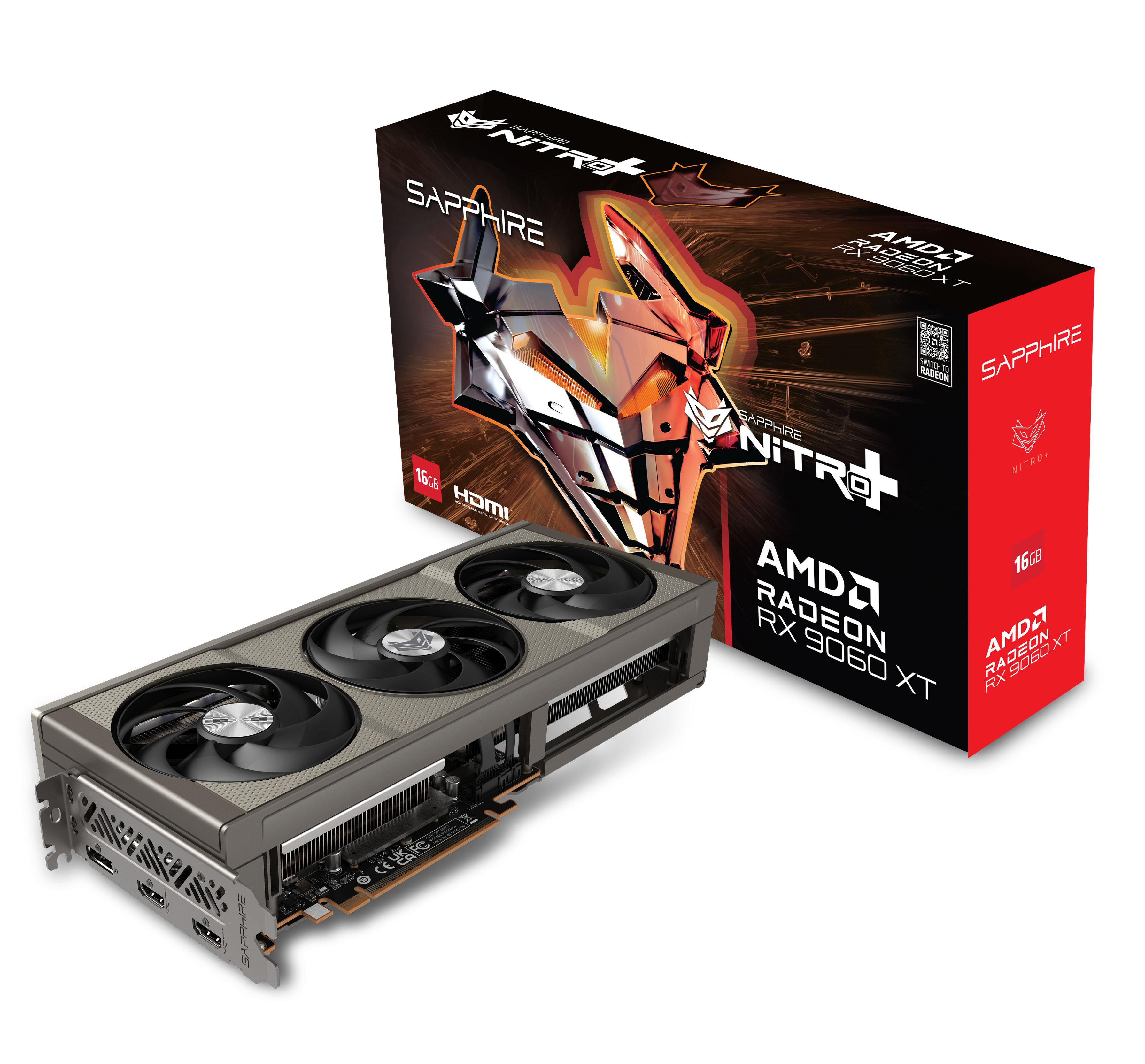 SAPPHIRE Radeon™ NITRO+ RX 9060 XT Grafikkarte 16 GB