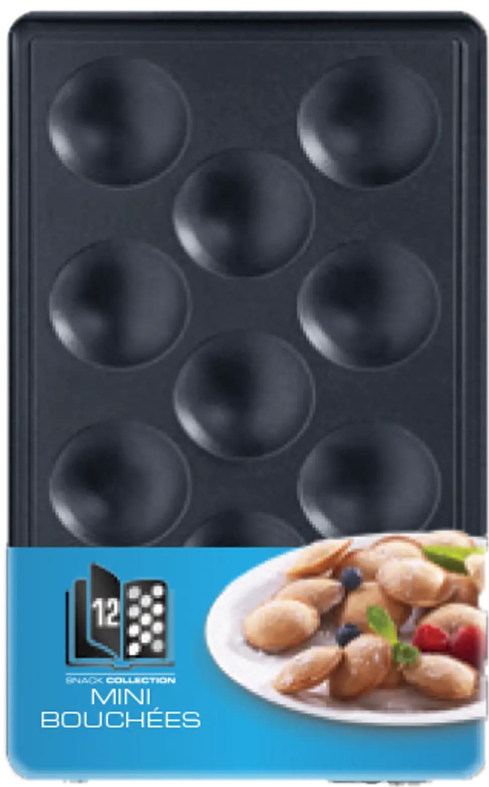 Tefal Schwarz Ersatzteil - Zwei Mini-Waffelplatten - Image 7