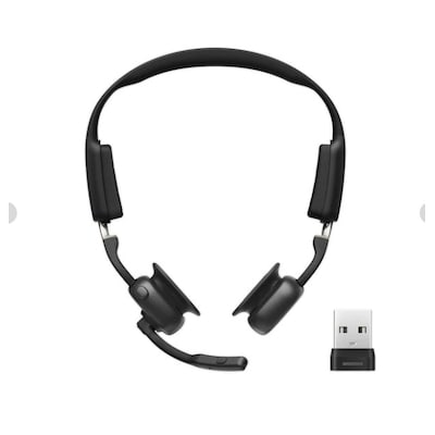 Shokz OpenMeet UC Knochenschall-Headset schwarz inkl. USB-A Dongle