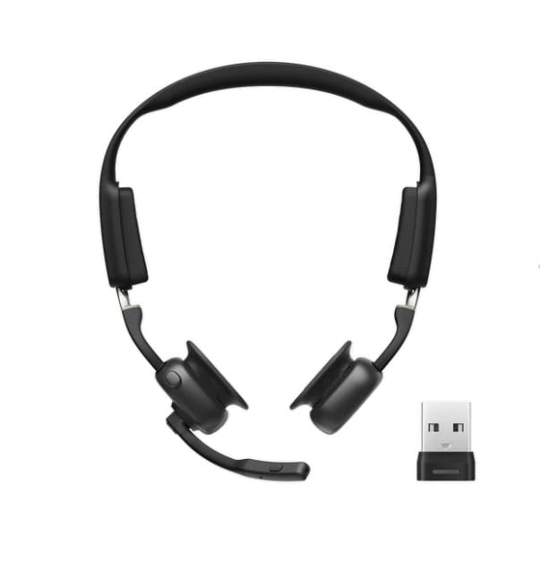 Shokz OpenMeet UC Knochenschall-Headset schwarz inkl. USB-C Dongle