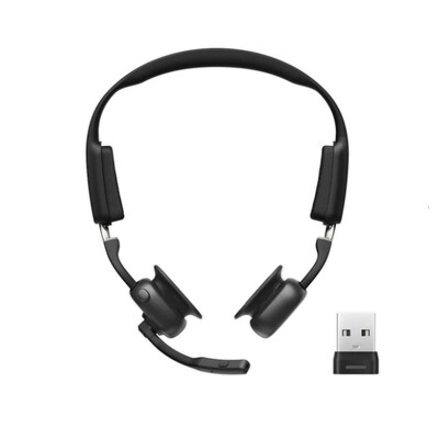 Shokz OpenMeet UC Knochenschall-Headset schwarz inkl. USB-C Dongle