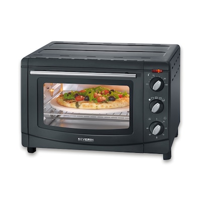 Severin TO 2068 Back und Toastofen mit Umluftfunktion 1500W schwarz