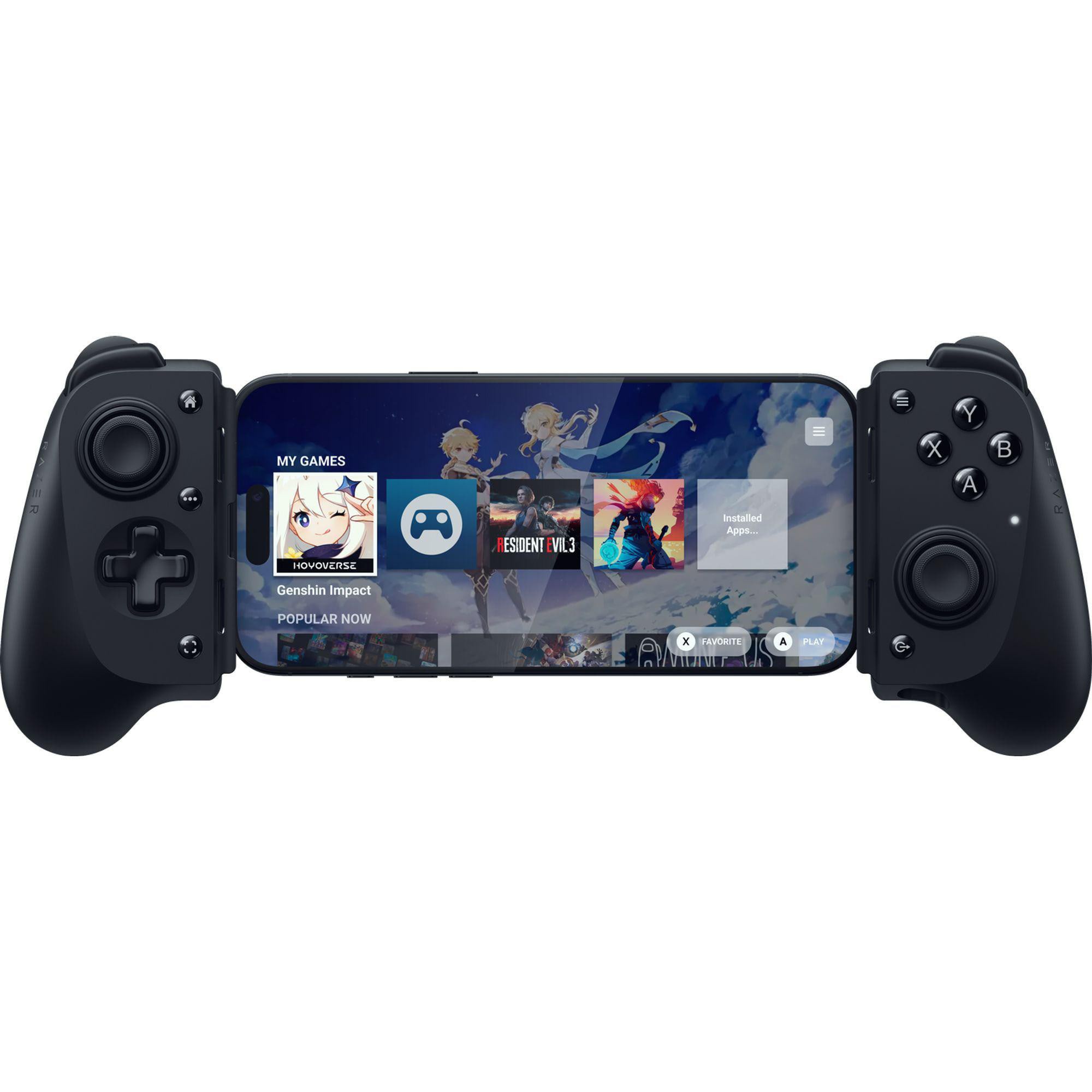 Razer Kishi V3 - Fullsize Mobil-Controller für iPhone und Android Smartphones - USB-C Plug-and-Play - Anti-Drift Analogsticks - 12 Tasten - Sensa HD Haptics - Nexus Game Launcher, Schwarz - Bild 6