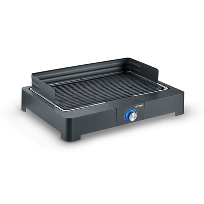 Severin PG 8567 Tischgrill mit Grillplatte 2200W schwarz