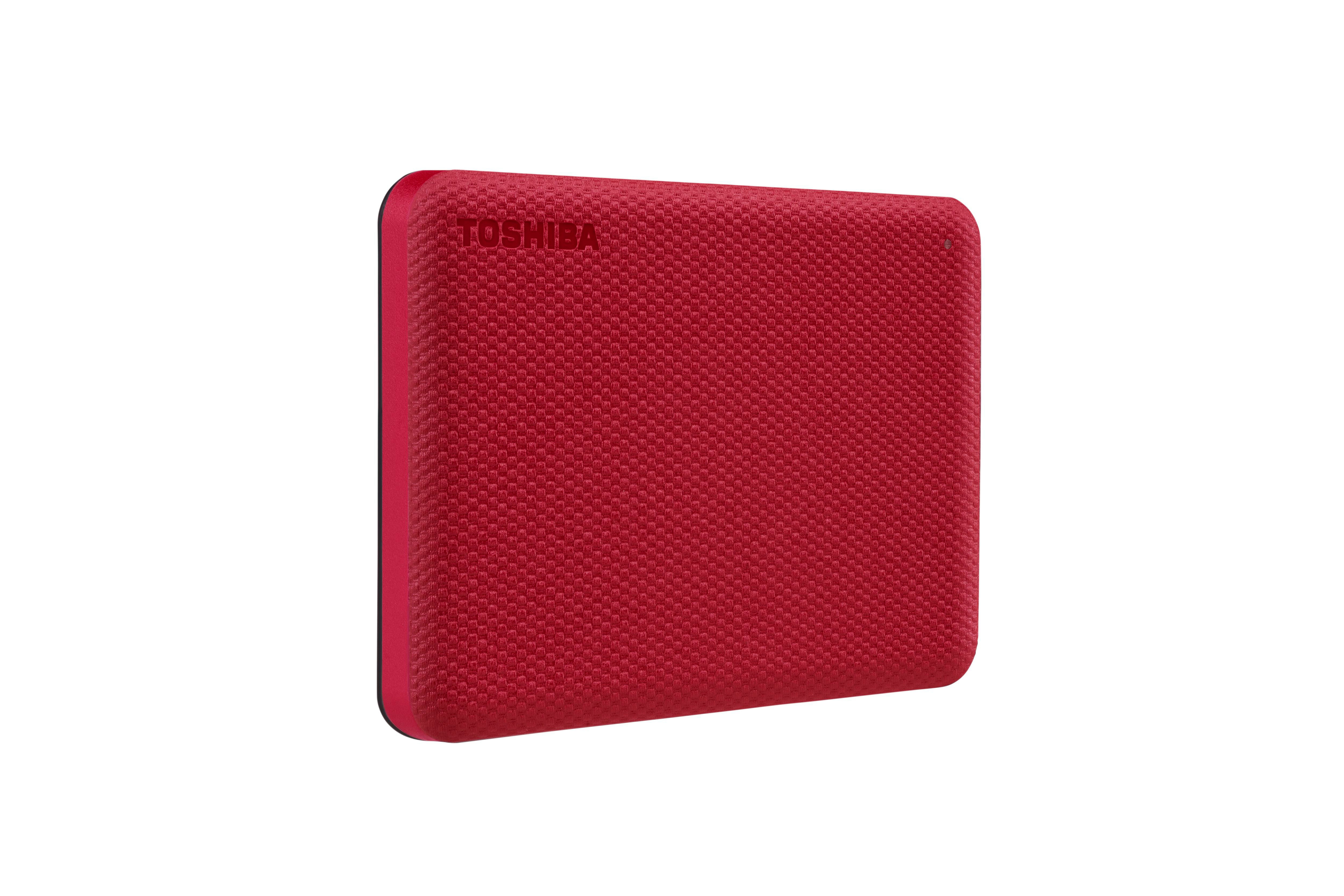 Toshiba Canvio Advance 1 TB externe Festplatte (HDD) Rot