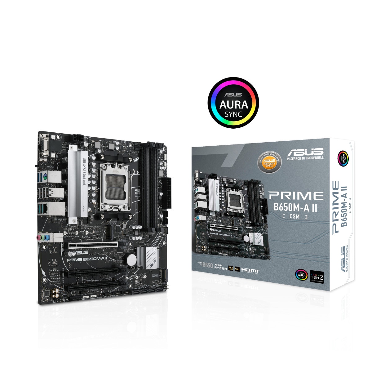 ASUS PRIME B650M-A II-CSM Micro-ATX Mainboard - Sockel AM5