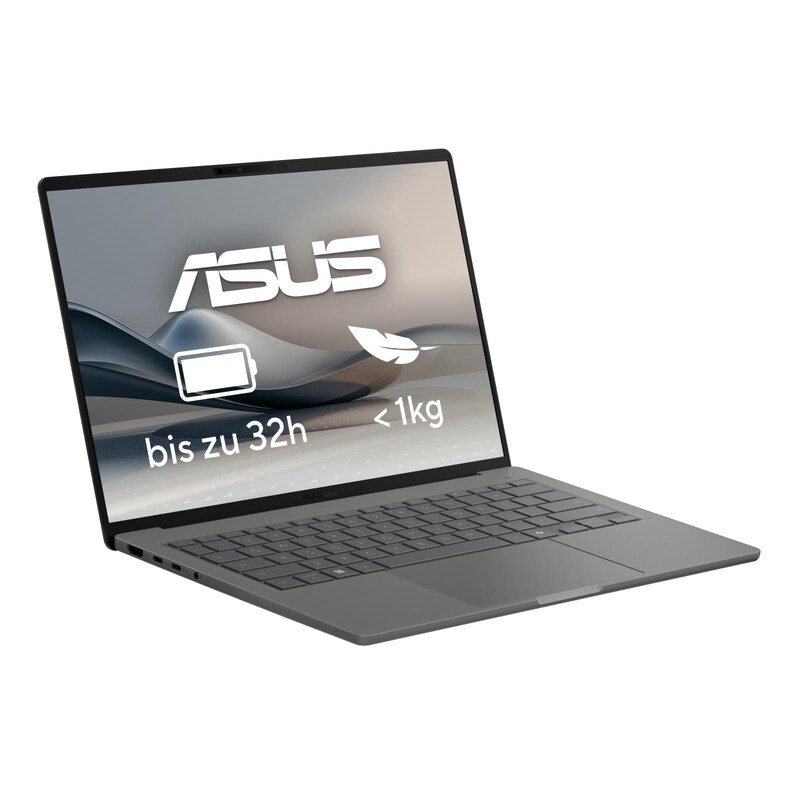 10 L günstig Kaufen-ASUS Zenbook A14" WUXGA OLED Snapdragon X 32GB/1TB Win11 UX3407QA-QD220W. ASUS Zenbook A14" WUXGA OLED Snapdragon X 32GB/1TB Win11 UX3407QA-QD220W <![CDATA[• Snapdragon X X1-26-100 Prozessor, 8 Kerne (bis zu 3.00 GHz) • 35.6 cm (14