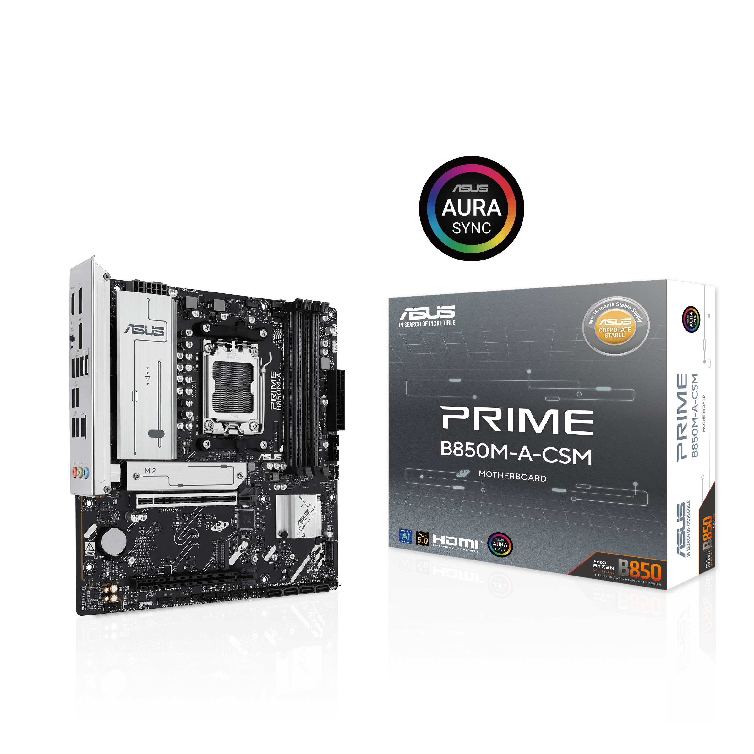 ASUS PRIME B850M-A-CSM (AM5, AMD B850, mATX), Mainboard - Bild 5