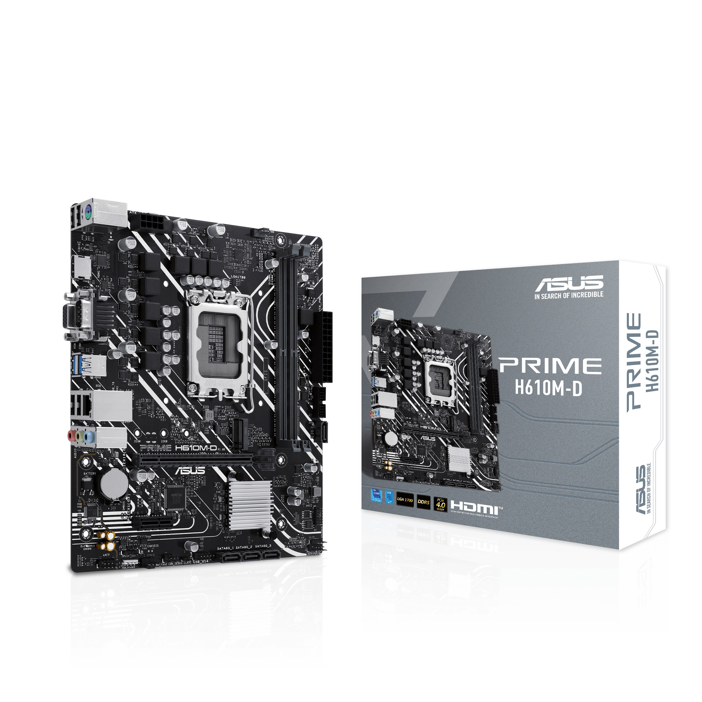 ASUS PRIME H610M-D Micro-ATX Mainboard - Sockel 1700