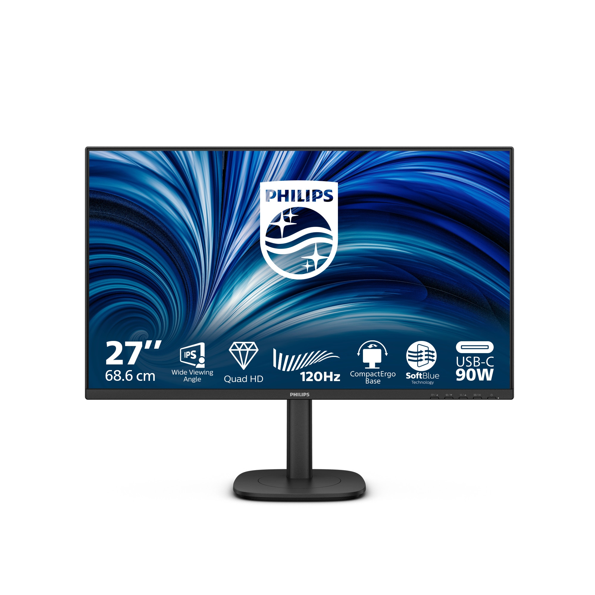 Philips 27B2U3601 27 Zoll WQHD IPS Panel 16:9 120 Hz Monitor