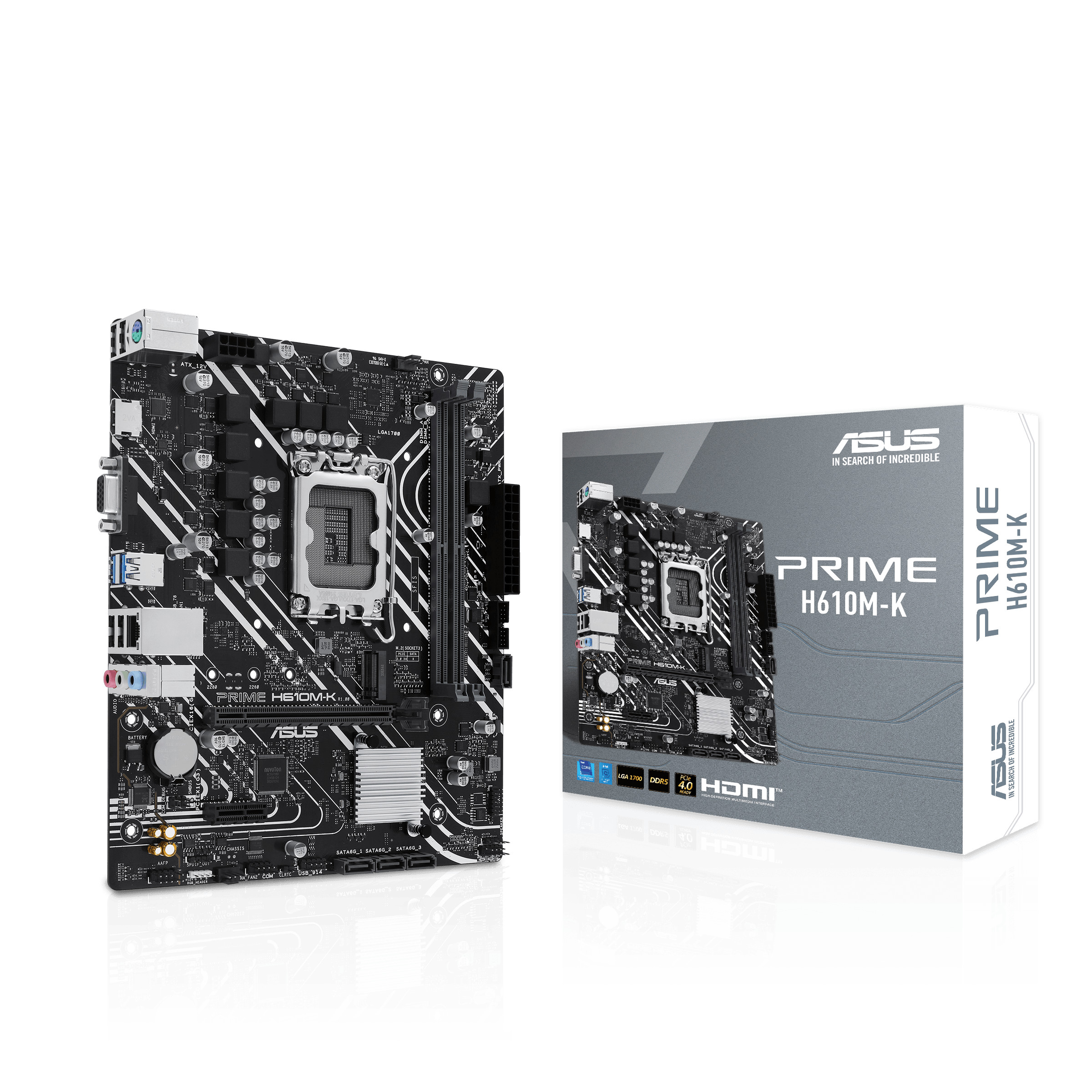 ASUS PRIME H610M-K Micro-ATX Mainboard - Sockel 1700