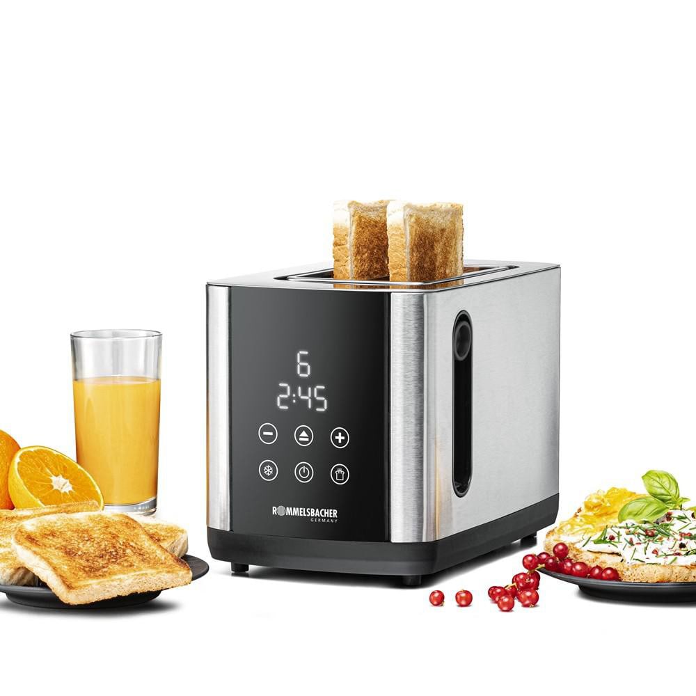 Rommelsbacher TO 850 Toaster 2 Schlitze Edelstahl
