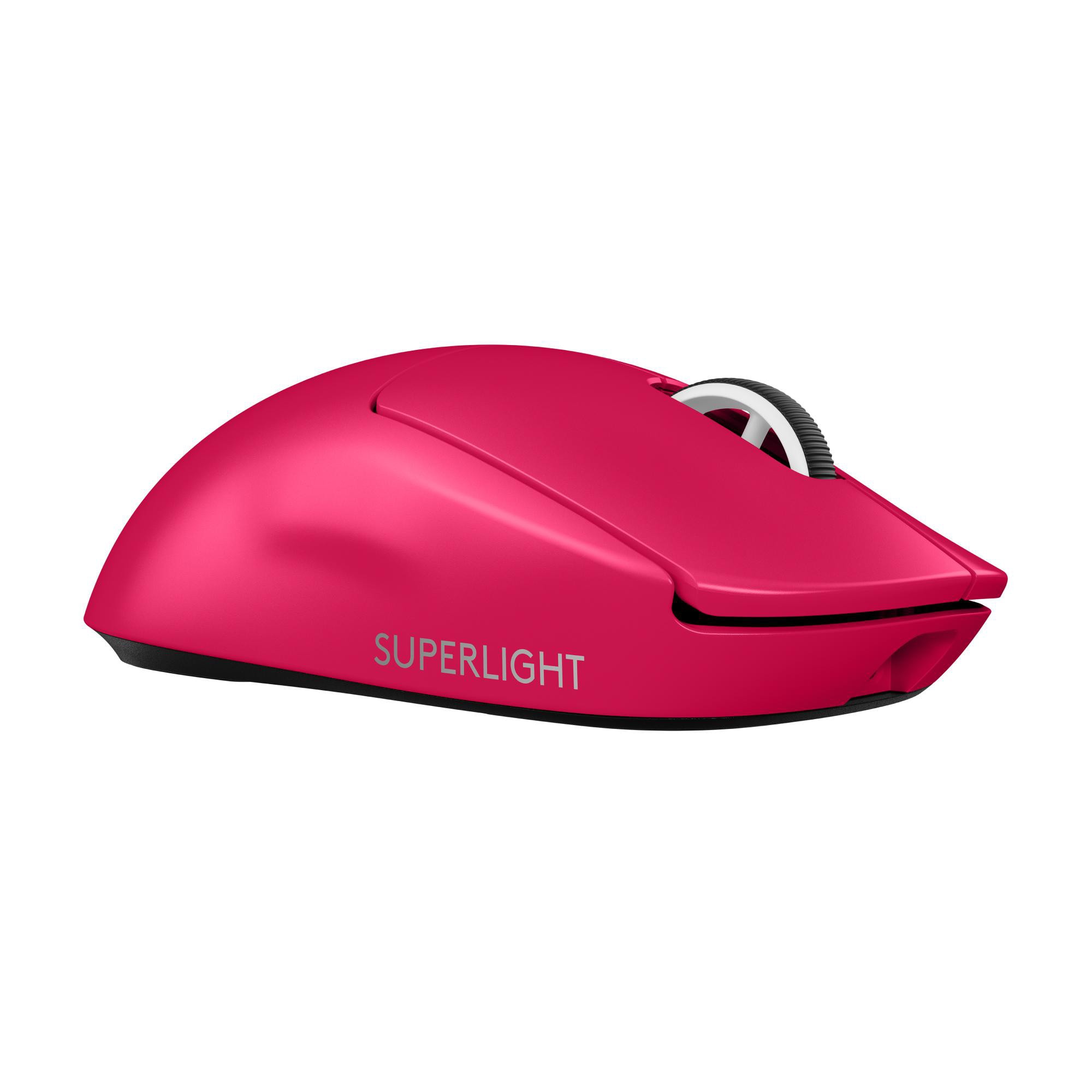 Logitech PRO X Superlight 2 Gaming-Maus Magenta kabelgebunden / kabellos (Funk) für Rechtshänder