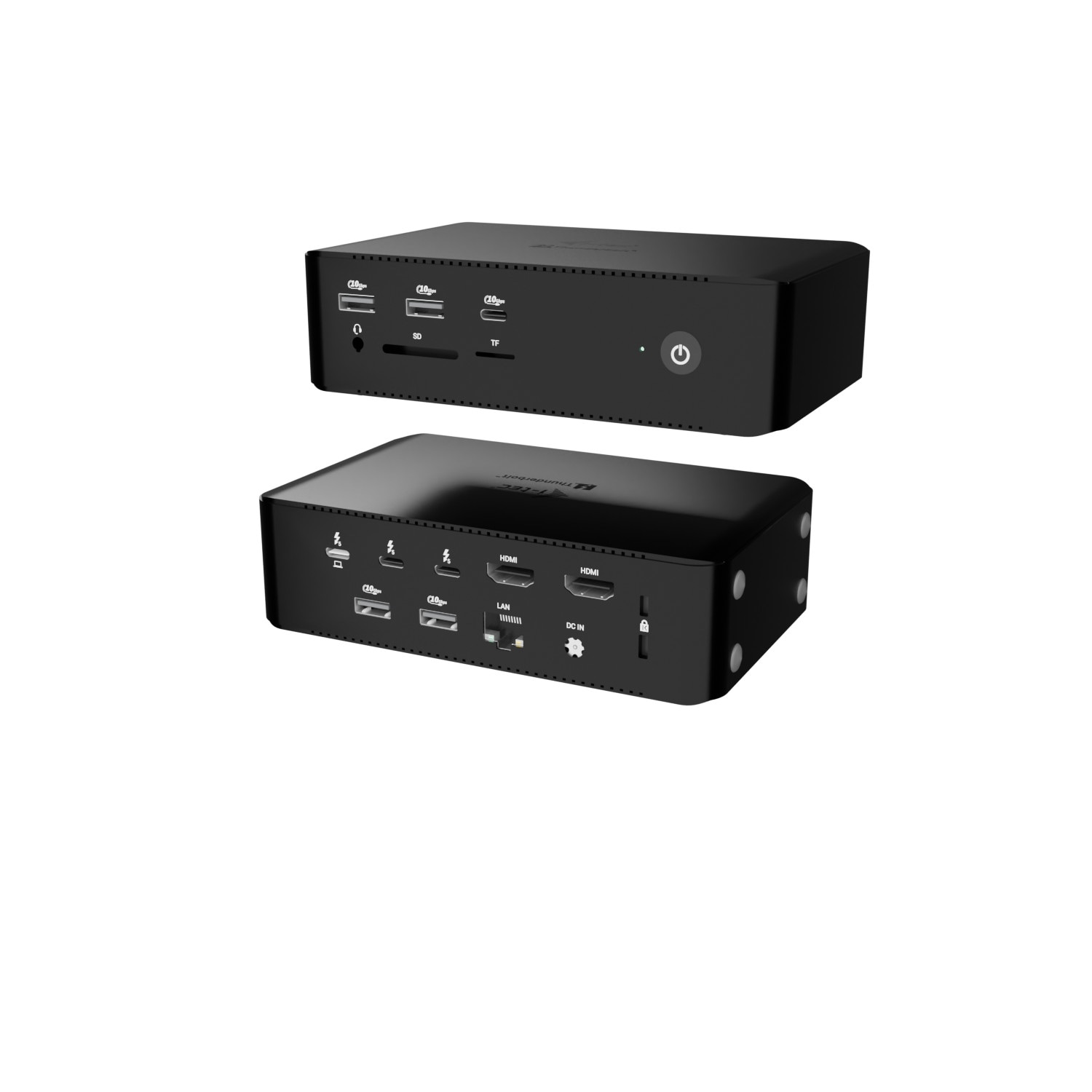 i-tec Thunderbolt 5 Quattro Display Dock | 8K/4K, 2x TB5, 2x HDMI, 2.5Gbits LAN, 140W PD