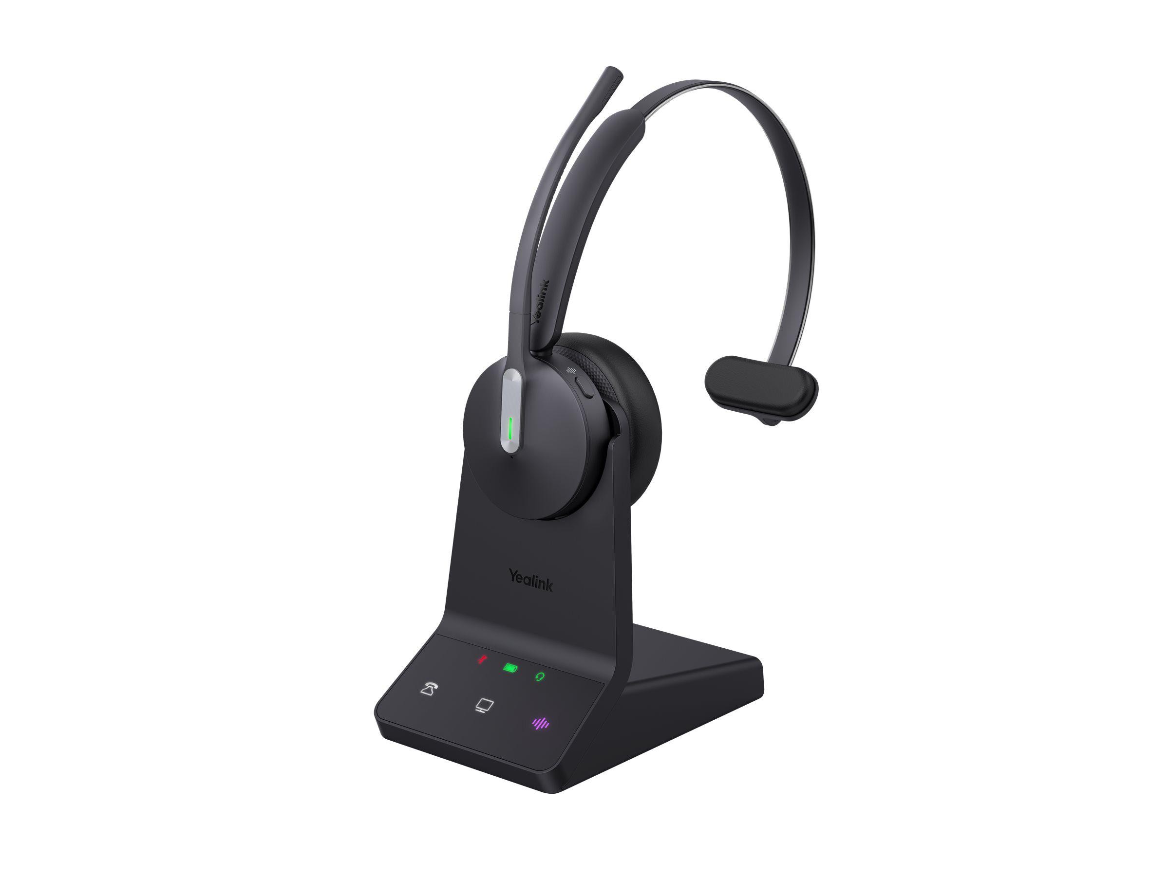 Yealink WH64 Mono DECT Wireless Headset Dual für UC optimiert On-Ear