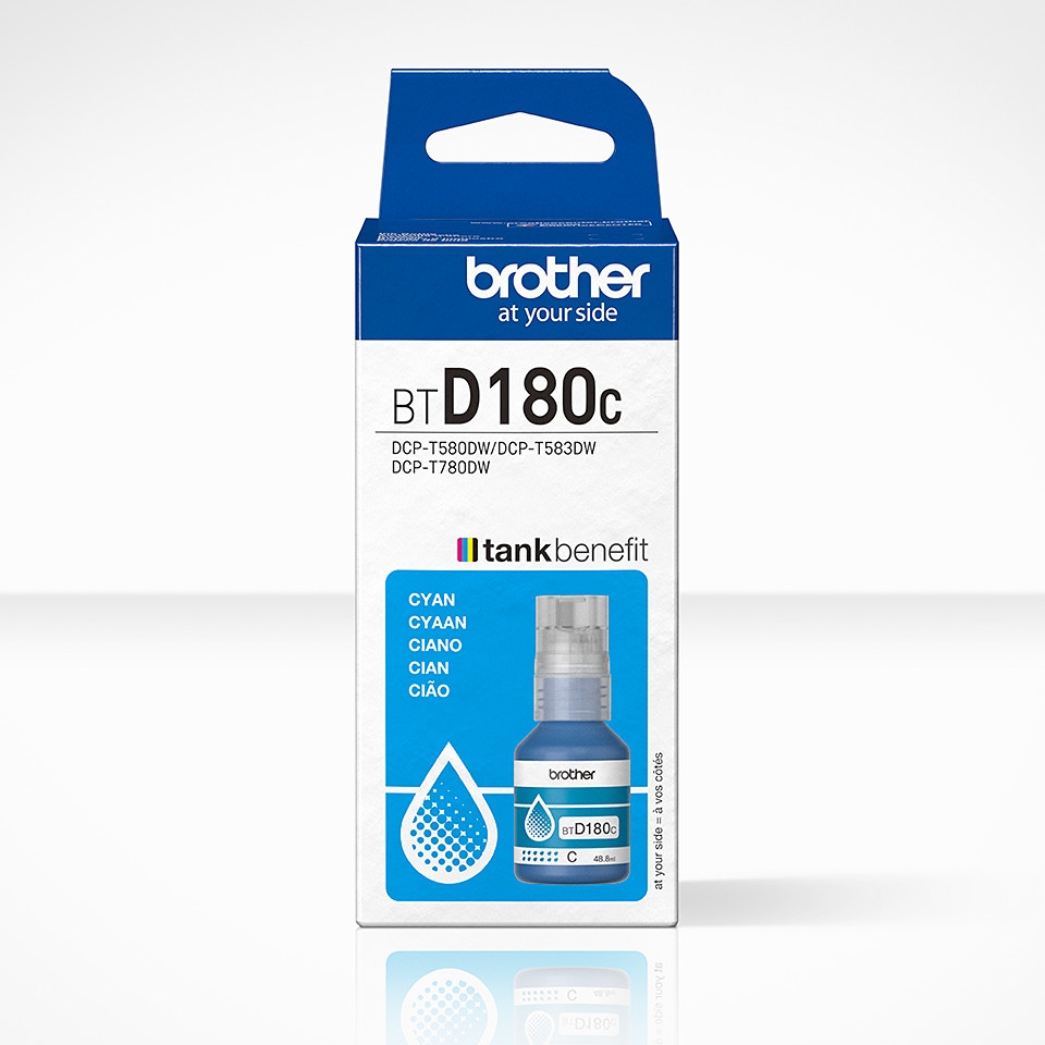 Brother BTD180C Original Tintenflasche Cyan für ca. 5.000 Seiten