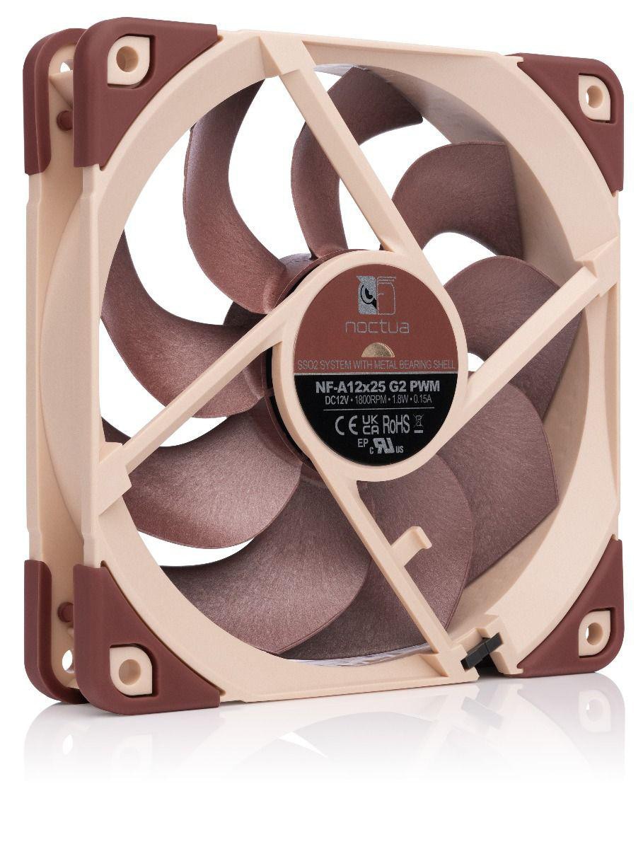 Noctua NF-A12x25 G2 PWM 120x120x25mm, 4-Pin (1800rpm, 22,5dB(A), 87,2m³/h)