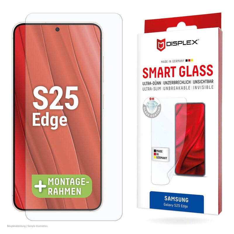DISPLEX Smart Glass für Samsung Galaxy S25 Edge transparent