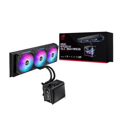 Image of ASUS ROG RYUO IV SLC 360 ARGB Komplettwasserkühlung für AMD und Intel CPUs