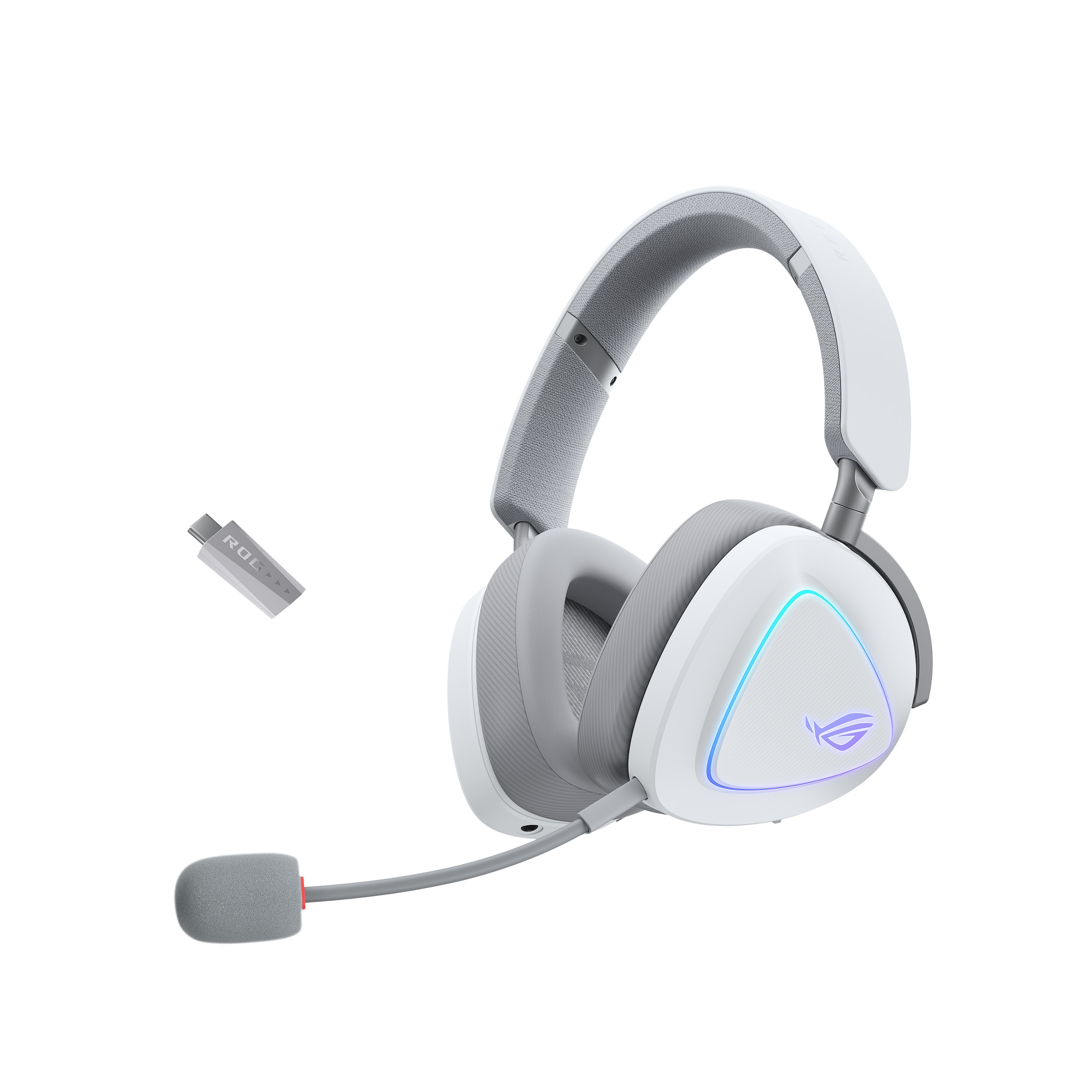 ASUS ROG Delta II Wireless RGB Gaming Headset Weiß - Bluetooth/2,4 GHz/Klinke