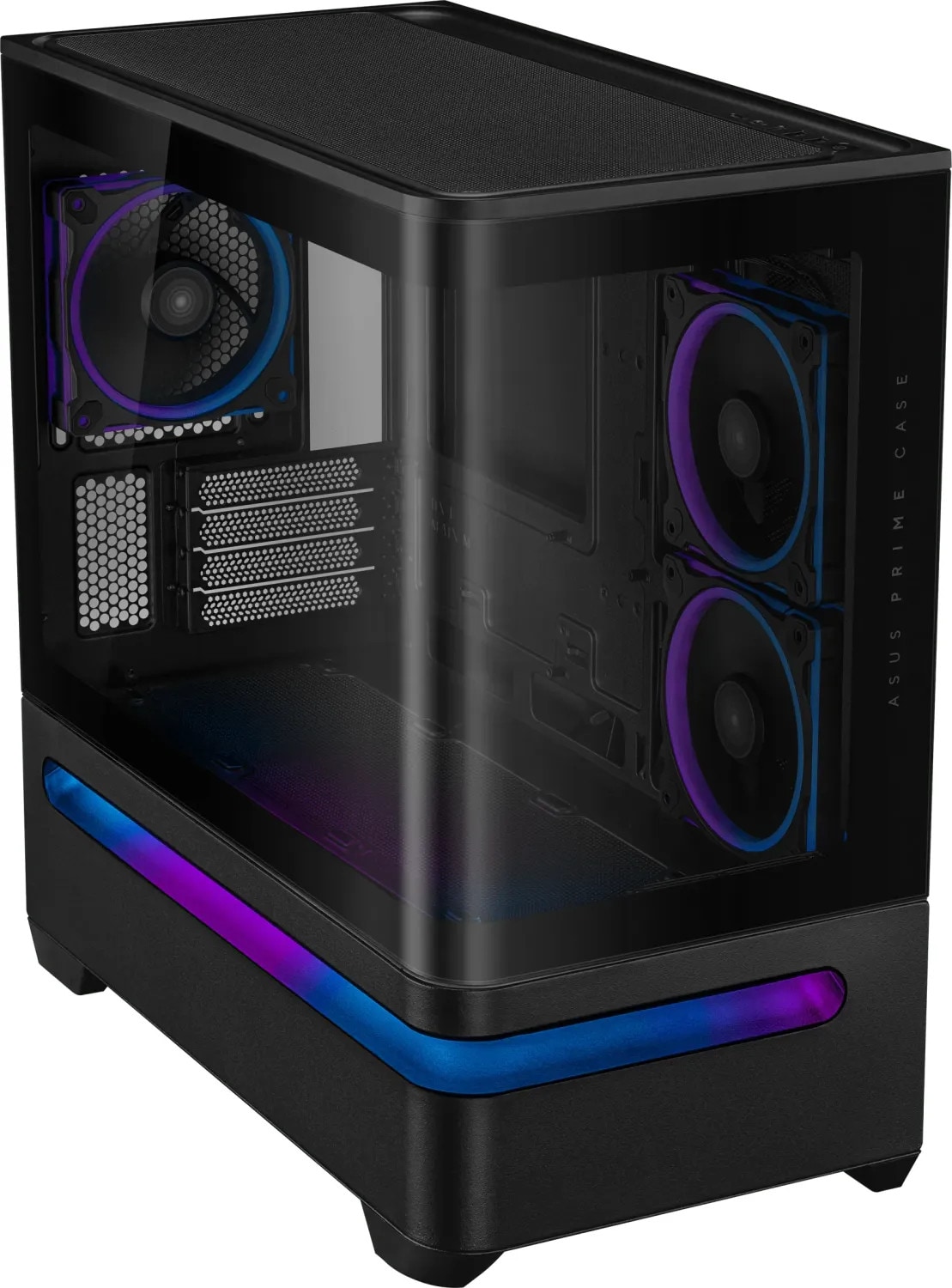 ASUS Prime AP202 Gaming PC Gehäuse Micro-Tower Schwarz Seitenfenster