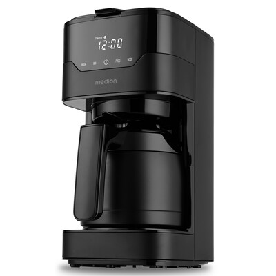 Medion MD18458 Kaffeemaschine mit Thermoskanne matt schwarz