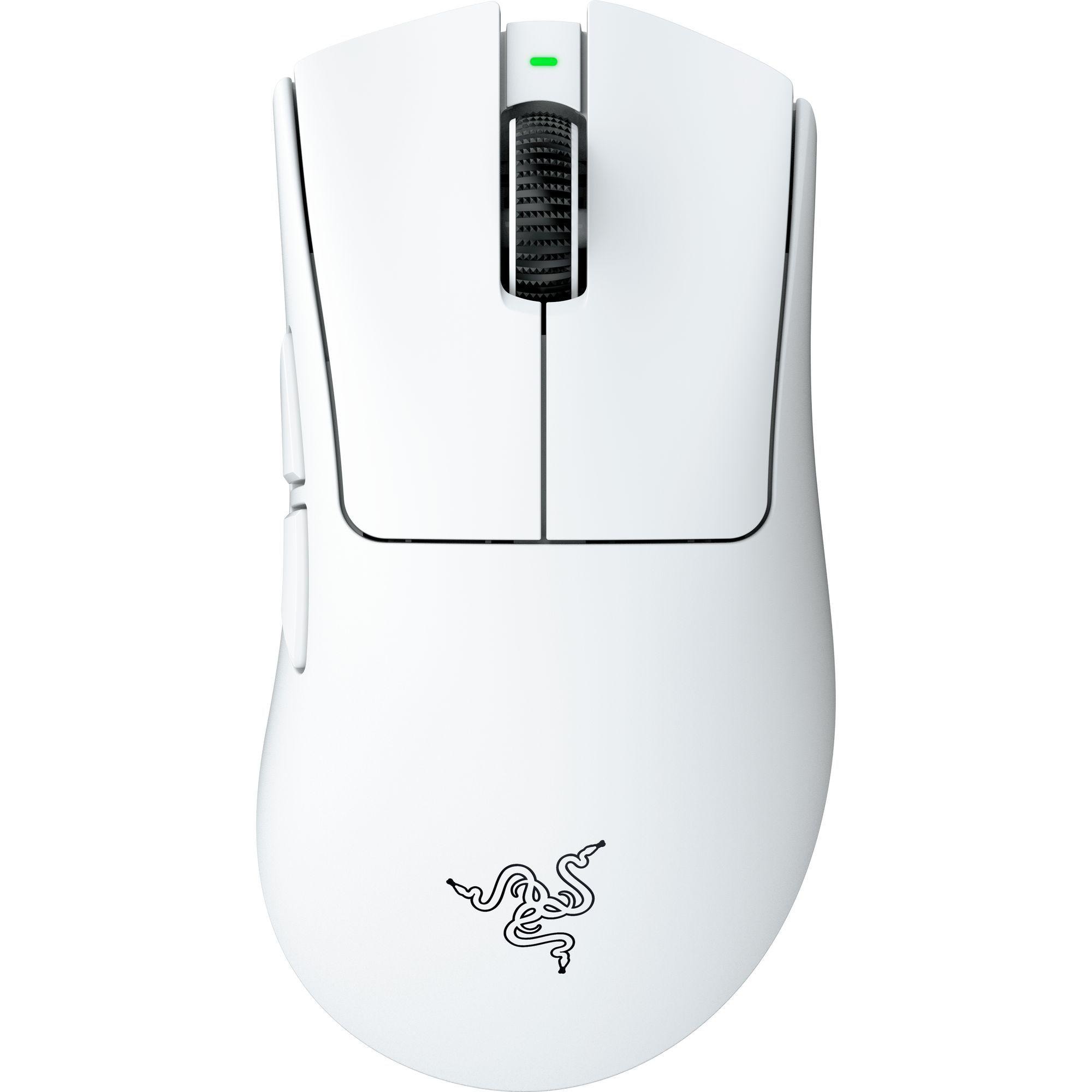RAZER DeathAdder V4 Pro Gaming-Maus Weiß kabelgebunden / kabellos (Funk / Bluetooth) für Rechtshänder