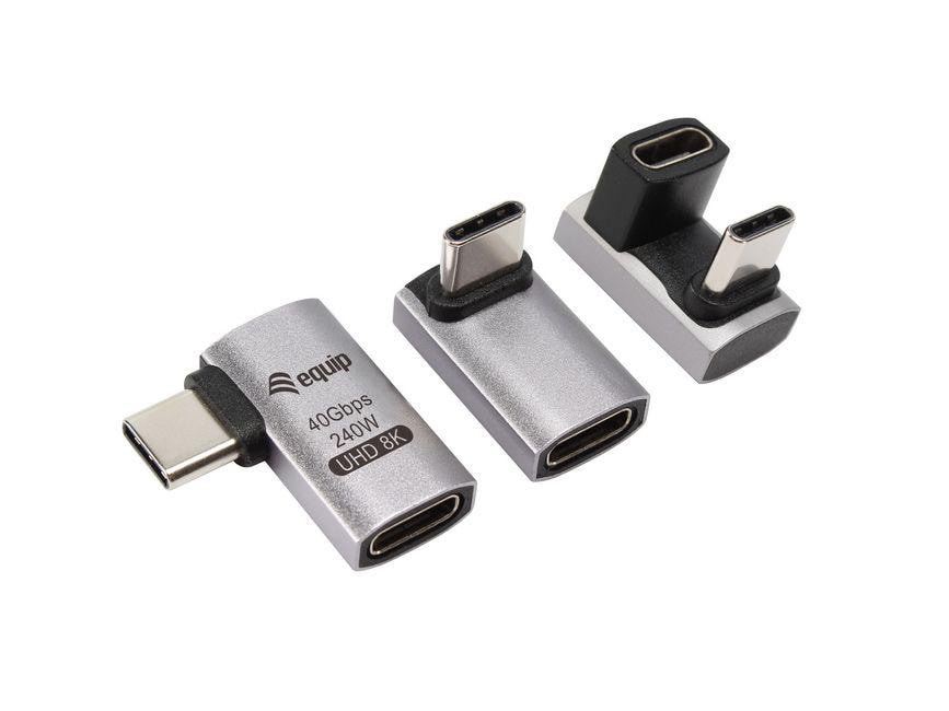 EQUIP 133478 USB 4 C zu C Adapter, 40Gbps, PD 240W, 3er-Set