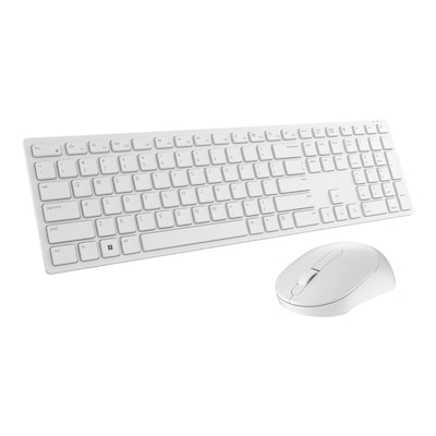Dell Pro KM5221W Combo Weiß - 2.4Ghz, Batterie, 4000 DPI, 128-Bit-AES-Verschlüsselung