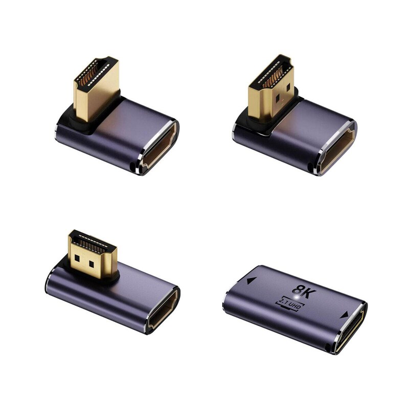 DisplayPort/HDMI günstig Kaufen-4smarts HDMI 8K Adapter Set 4 Stk.. 4smarts HDMI 8K Adapter Set 4 Stk. <![CDATA[• HDMI Adapter nach oben: Ideal für schwer erreichbare Ports an Beamern, Soundbars und Geräte-Rückseiten • HDMI Adapter nach unten: Schafft Platz bei wandmontierten TVs und sc