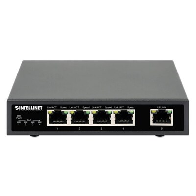 Intellinet 5-Port Gigabit Ethernet PoE+ Switch