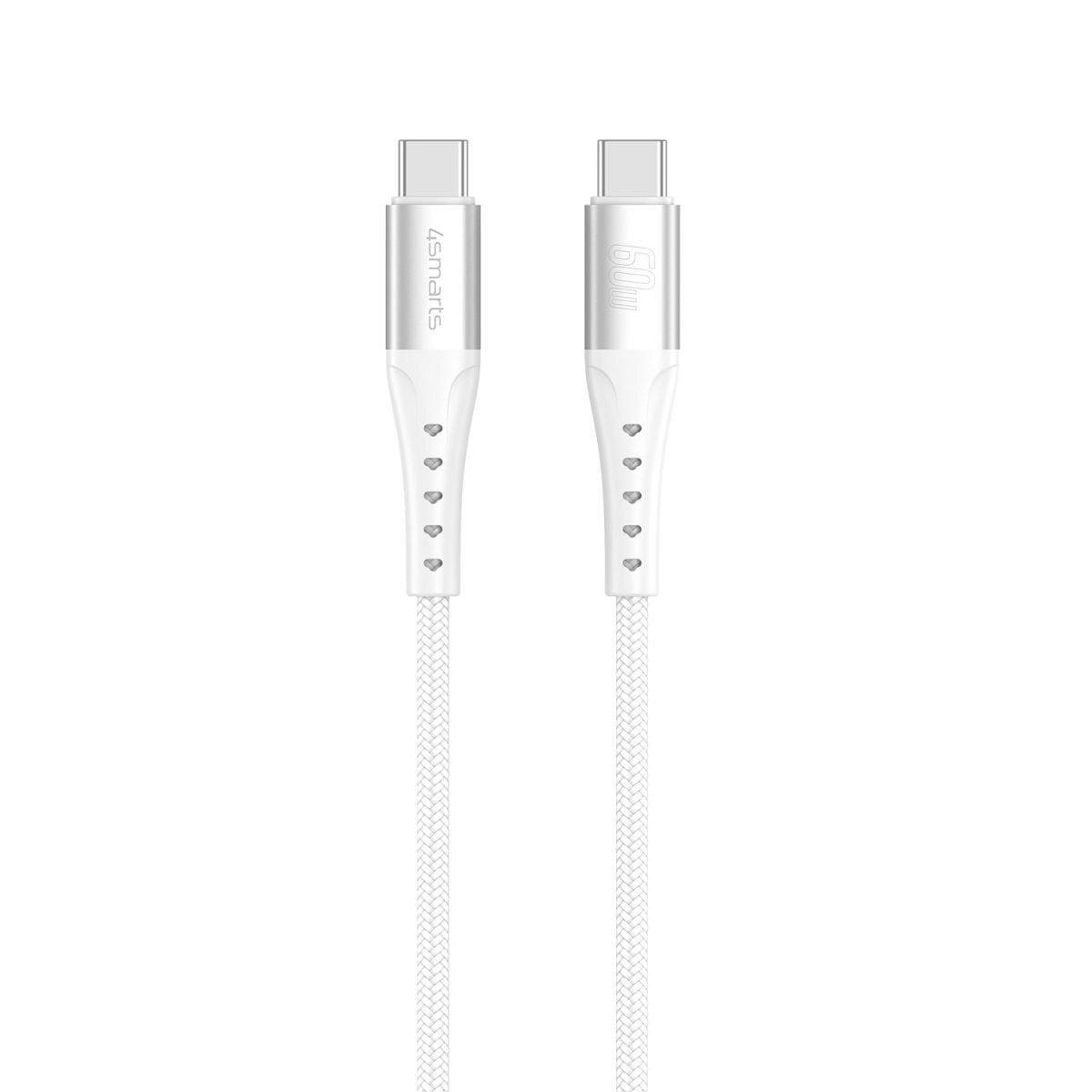 4smarts USB-C Kabel PrimeCord 60W 1,5m Weiß