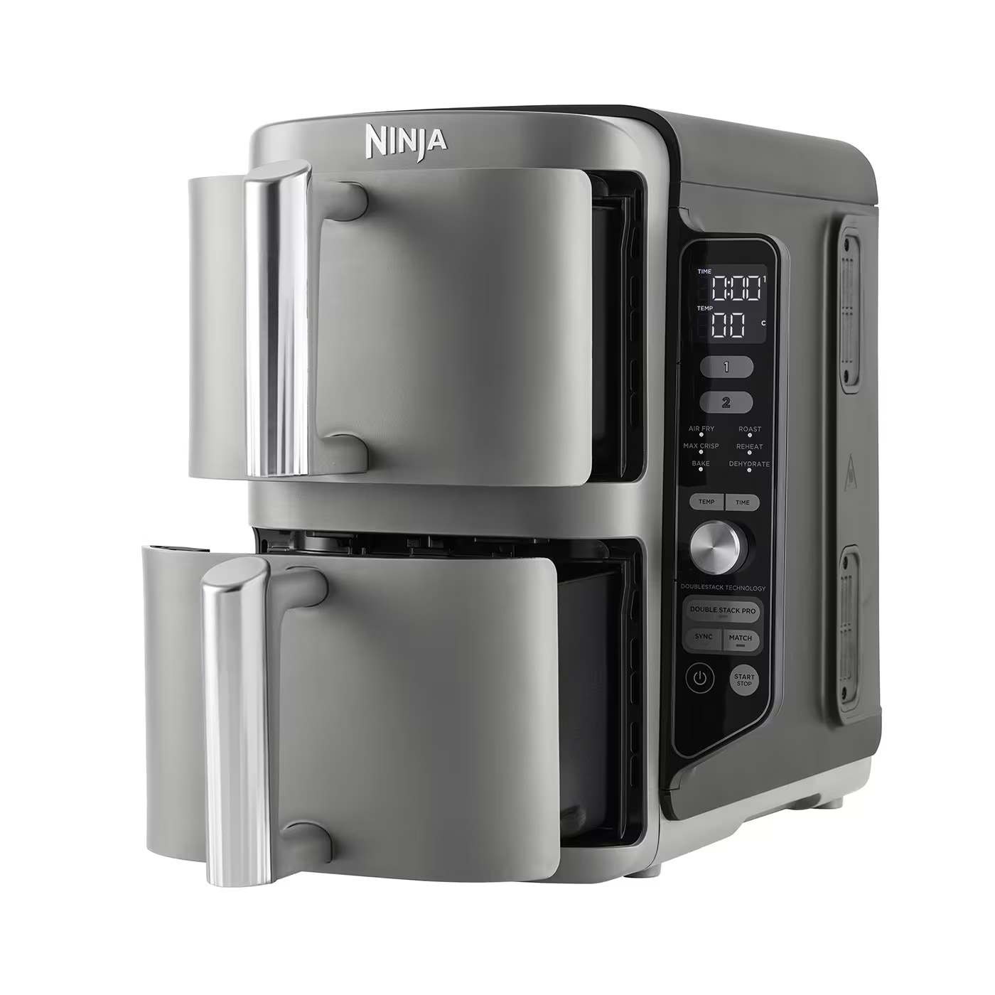 Ninja SL400EU Heißluftfritteuse Double Stack grau