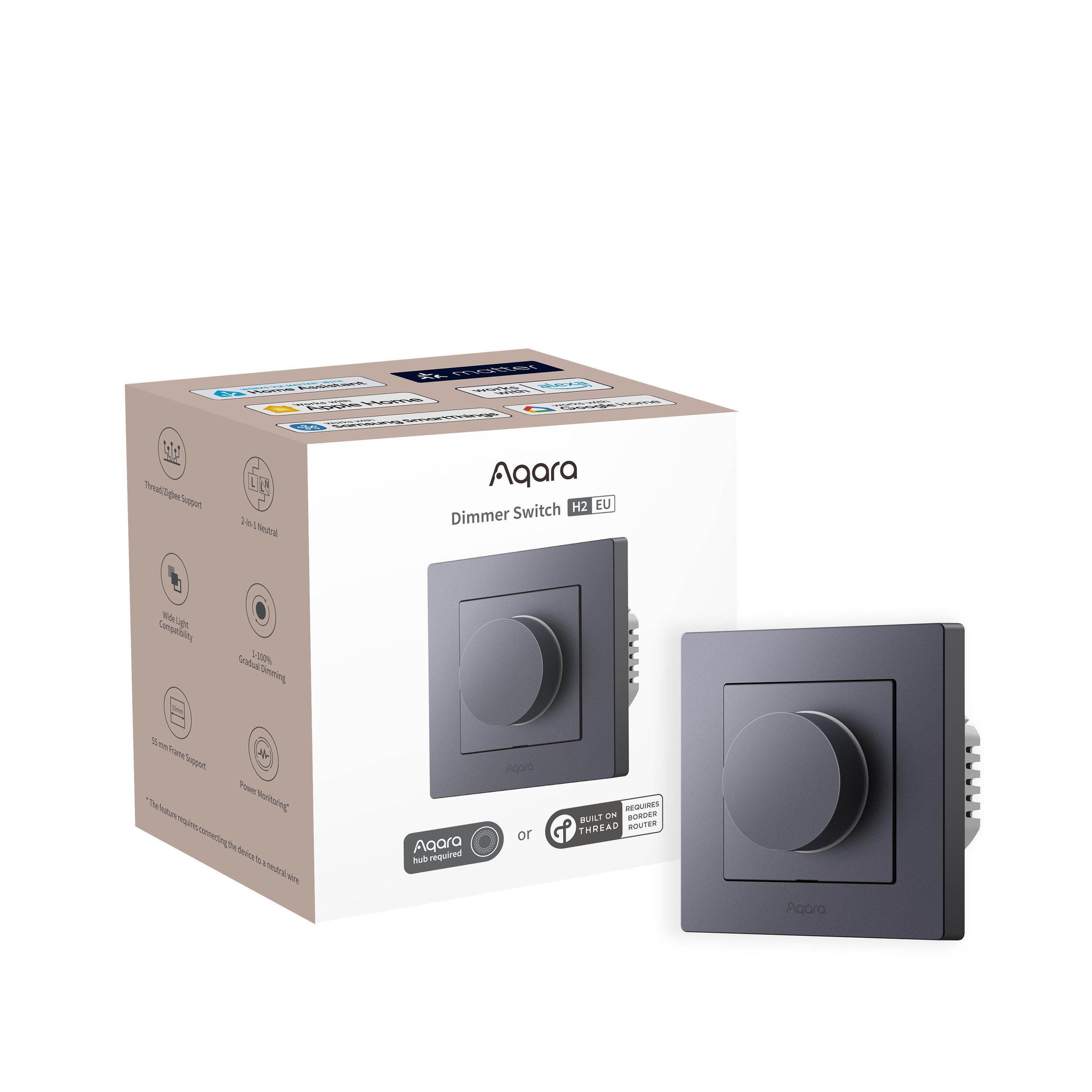 Aqara Dimmer Switch H2 EU Grau