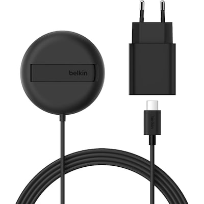 Belkin Qi2 kabelloses magnetisches Ladegerät inklusive Netzteil 15W Schwarz
