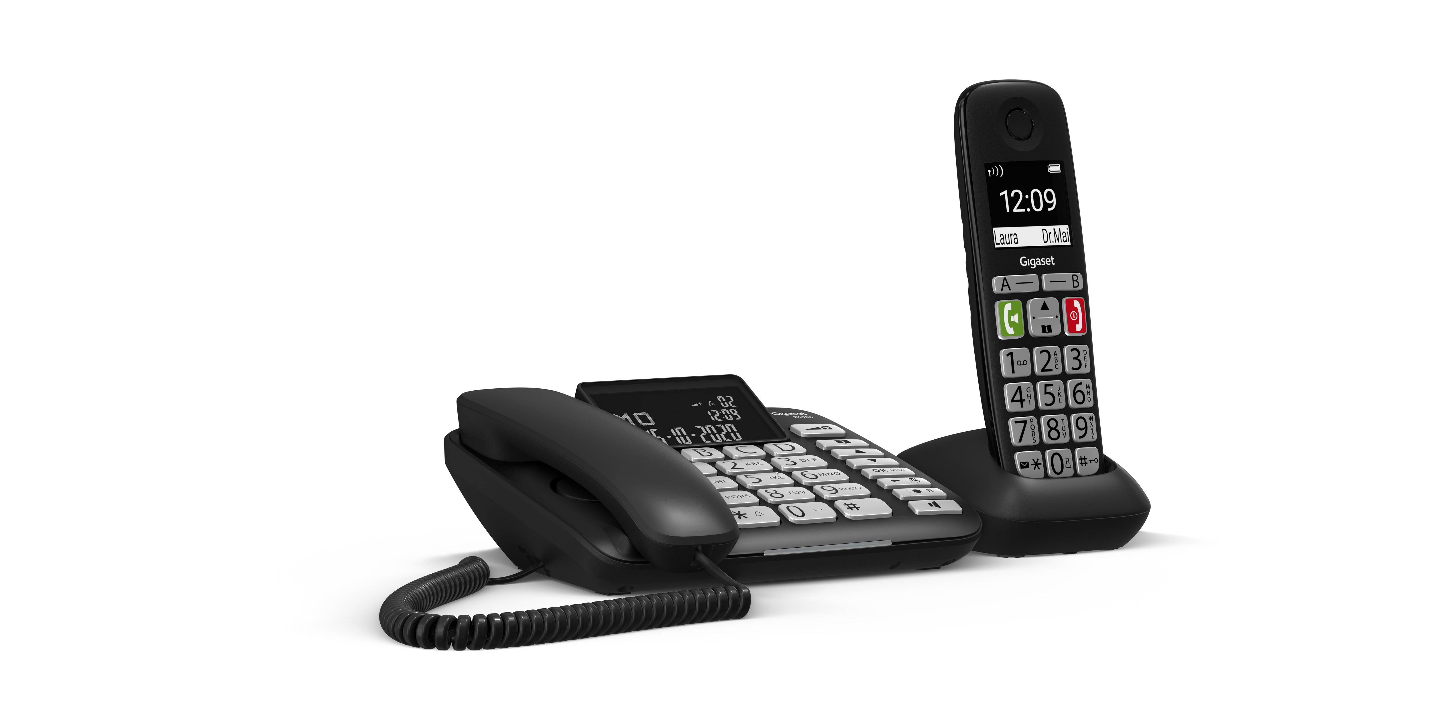 Gigaset DL780 Plus DECT Schnurlostelefon schwarz