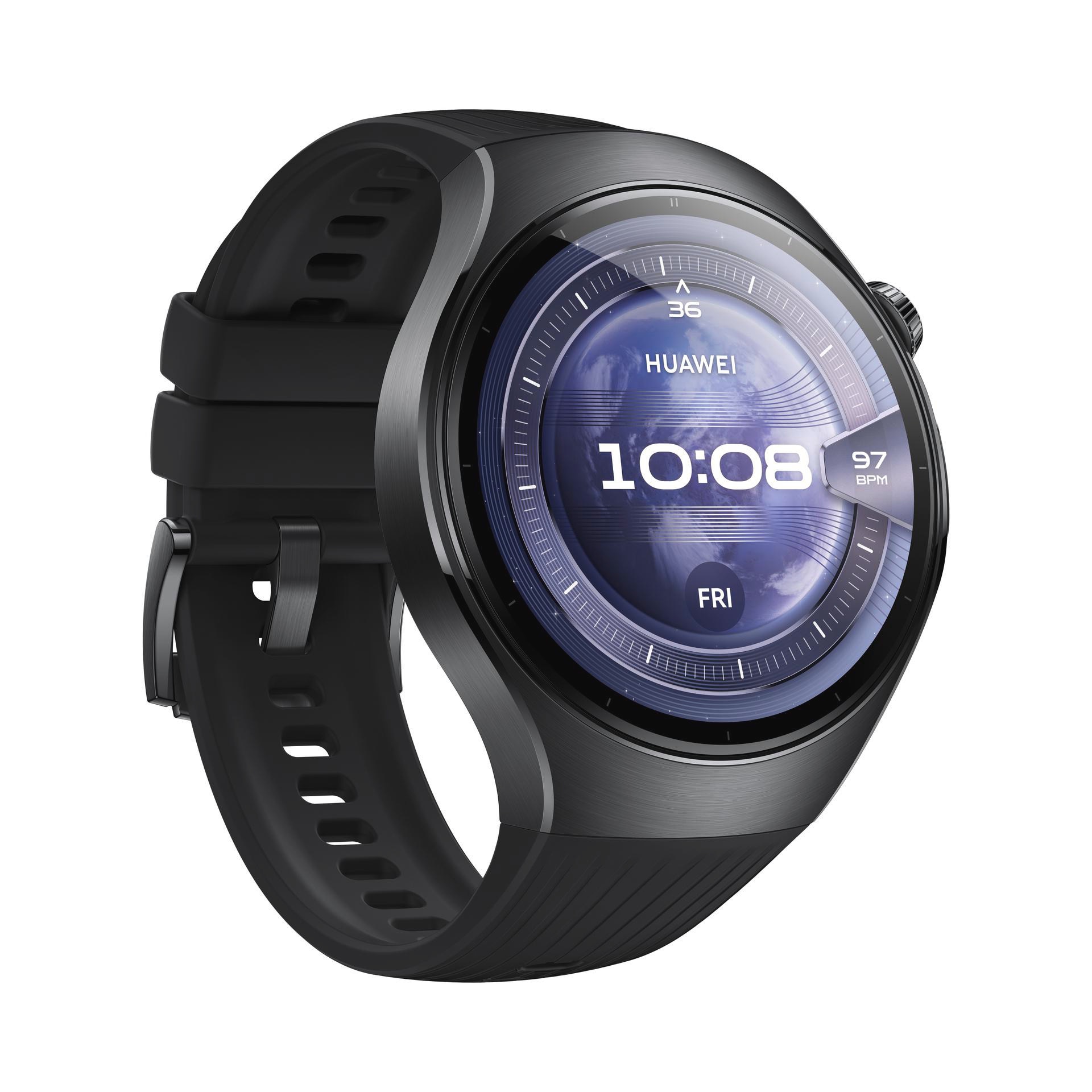 Huawei Watch 5 (Rates-L19F) Black Fluoroelastomer Strap