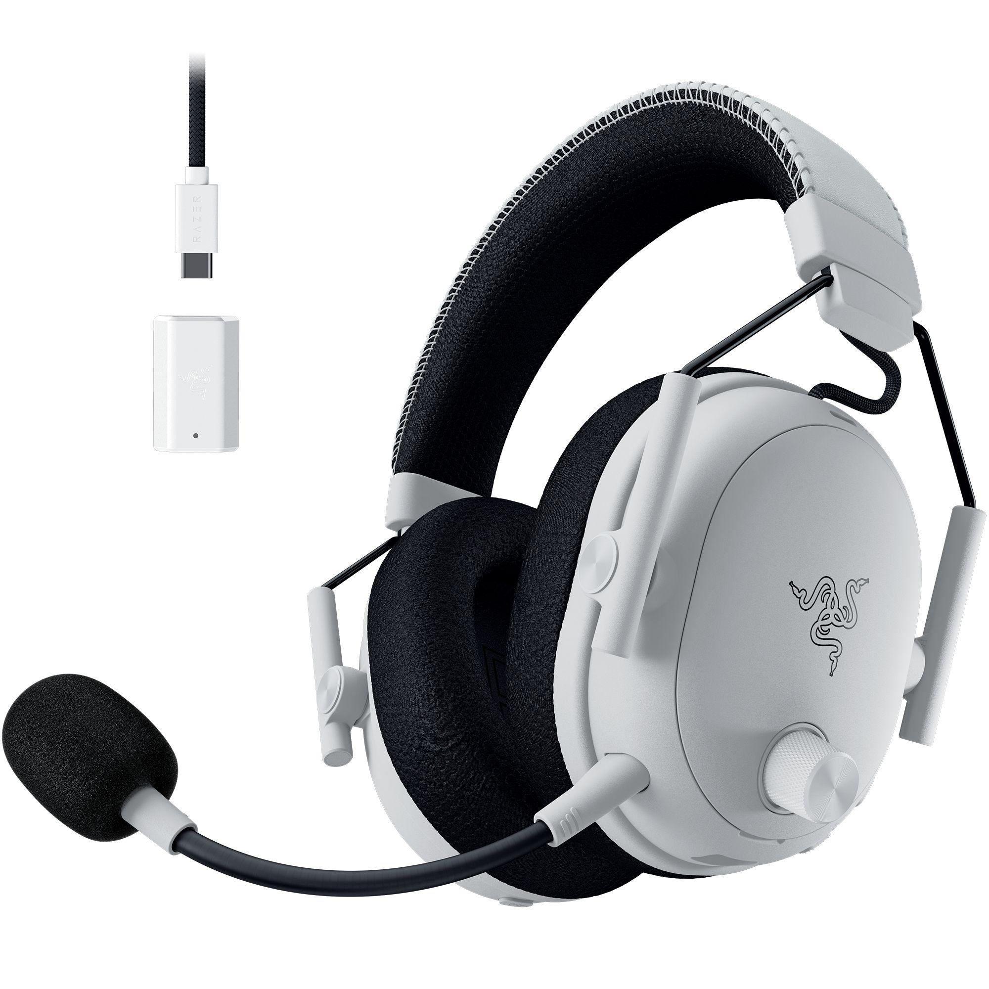 RAZER Blackshark V3 Pro Weiß Wireless ANC Esport Headset | PC-Series, Hybrid ANC, 2.4Ghz, Bluetooth, USB-C, 3.5 mm Klinke