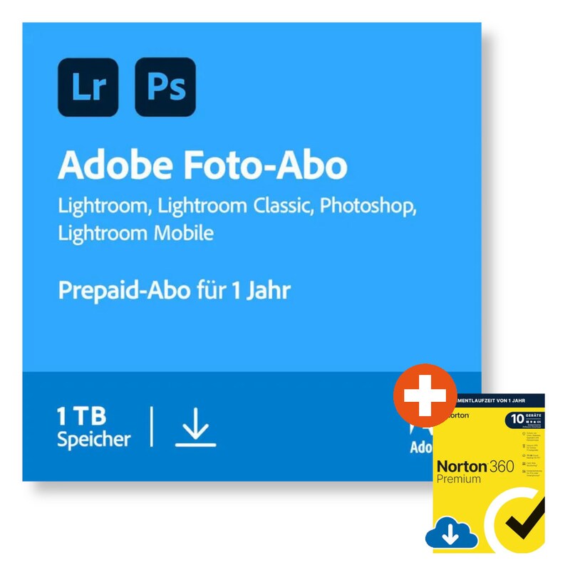 TOS 1 günstig Kaufen-Adobe Creative Cloud Foto-Abo (Photoshop & Lightroom) | 1 TB | Download & Produktschlüssel | inkl. Norton-Virenschutz. Adobe Creative Cloud Foto-Abo (Photoshop & Lightroom) | 1 TB | Download & Produktschlüssel | inkl. Norton-Vire