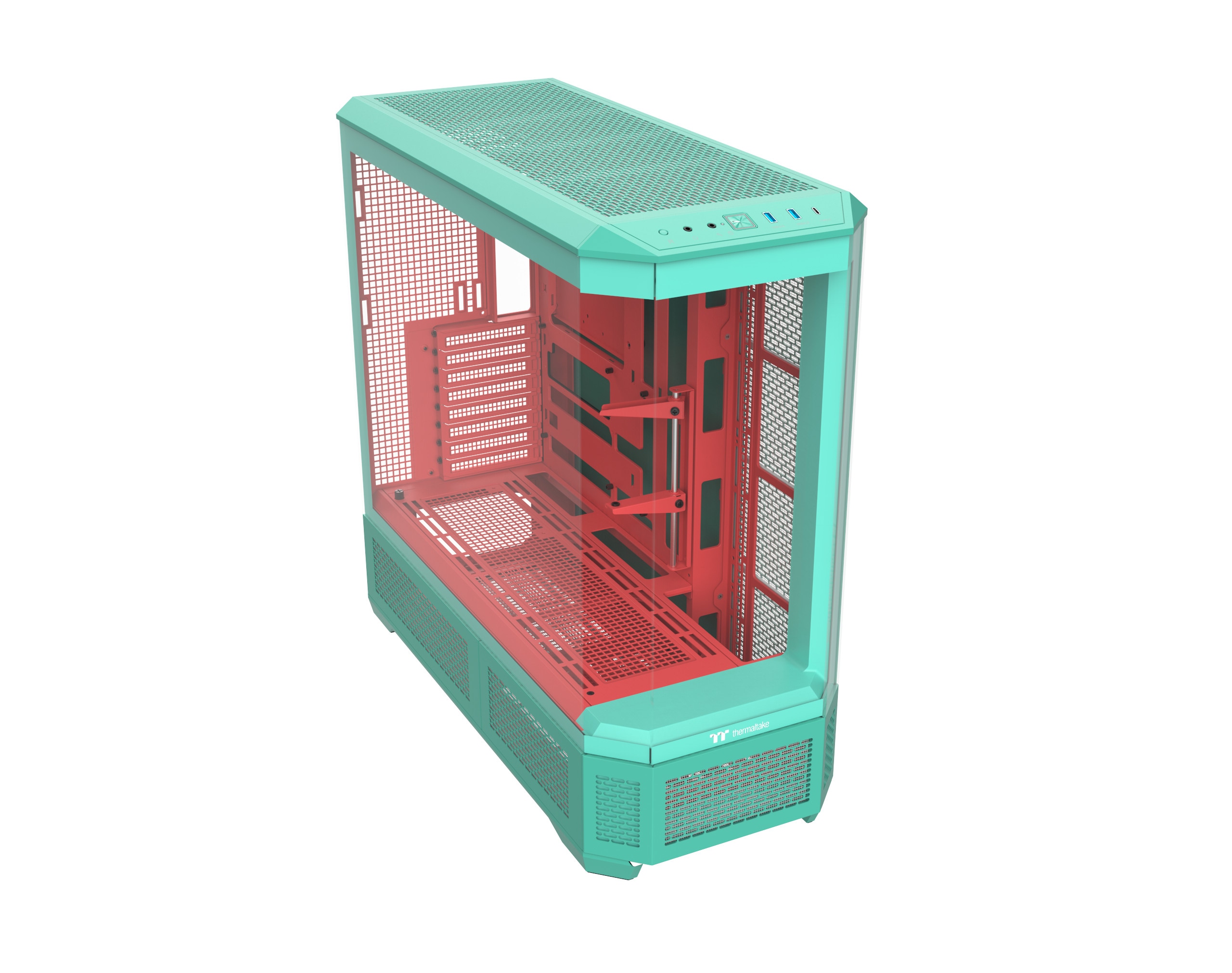 THERMALTAKE View 600 TG Full Tower ATX Gehäuse Sichtfenster mint strawberry