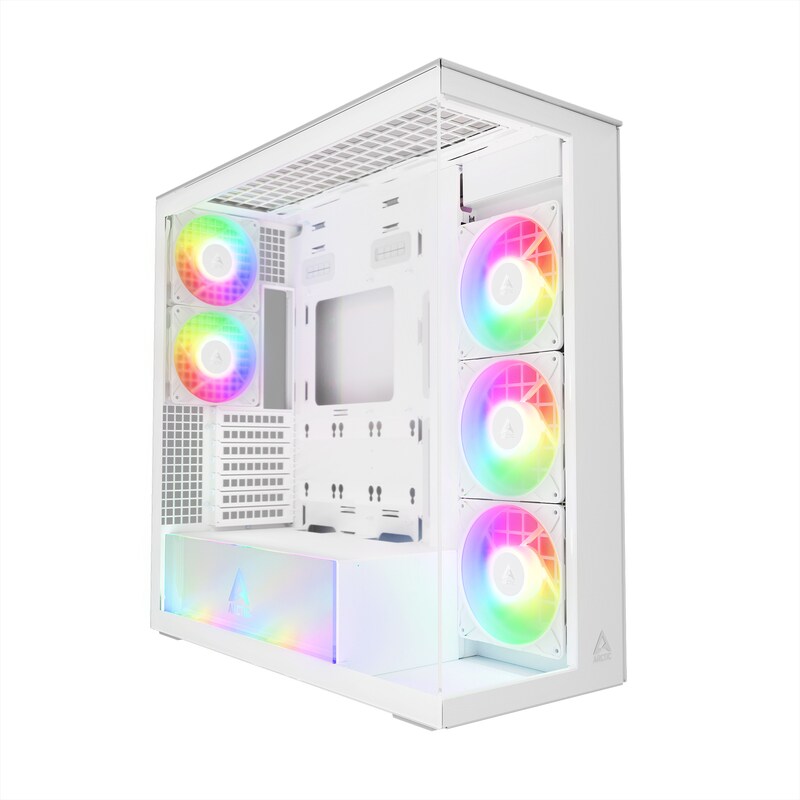 mit Beleuchtung günstig Kaufen-ARCTIC Xtender White E-ATX Gaming Gehäuse mit Seitenfenster. ARCTIC Xtender White E-ATX Gaming Gehäuse mit Seitenfenster <![CDATA[• E-ATX Gaming Gehäuse mit Seitenfenster und ARGB Beleuchtung • Abmessung: 529 (L) x 231 (B) x 529 (H) mm, 15,4 kg 