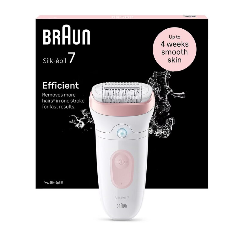 Braun Silk-epil 7 7-000 Wet&Dry Epelierer weiß/ rosa