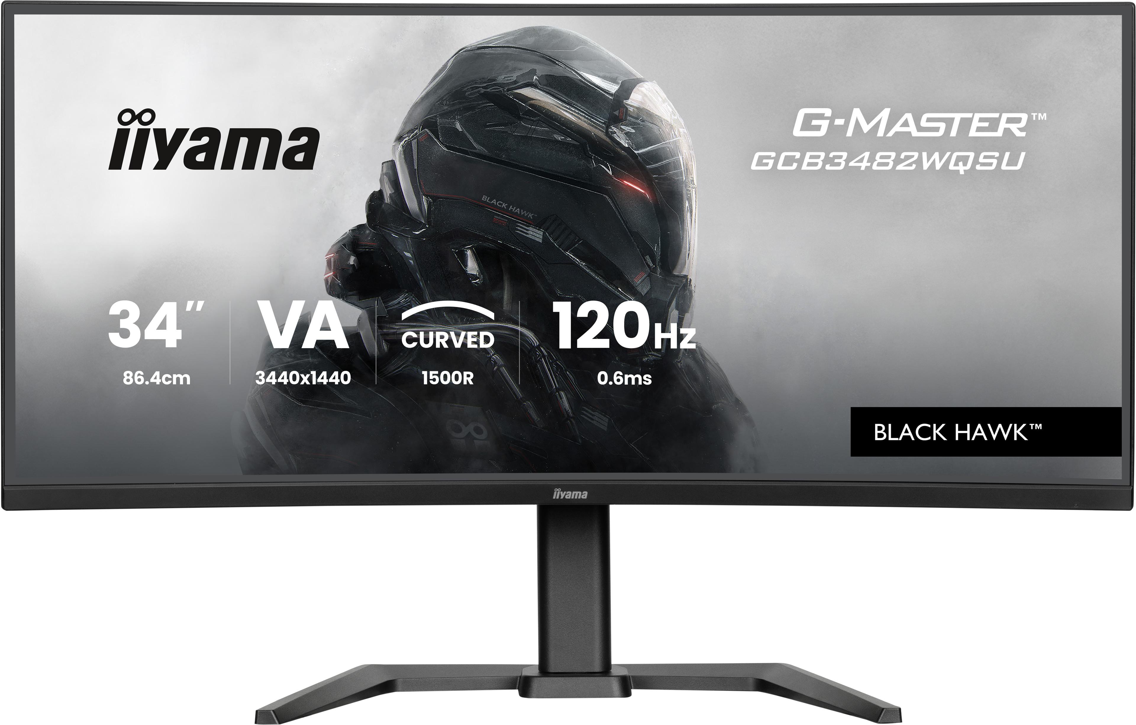 iiyama G-Master Black Hawk GCB3482WQSU-B1 34 Zoll UWQHD VA Panel 21:9 120 Hz Curved Gaming Monitor